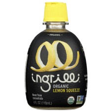 INGRILLI: Organic Lemon Squeeze Juice, 4 fo