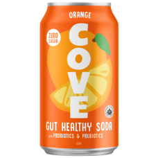 COVE: Soda Gut Healthy Orange, 12 fo