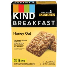 KIND: Bar Honey Oat Breakfast, 10.58 OZ