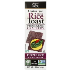 EDWARD & SONS: Purple Rice And Black Sesame Exotic Rice Toast, 2.25 oz