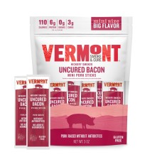 VERMONT SMOKE: Bacon Uncrd Go Pack, 3 oz