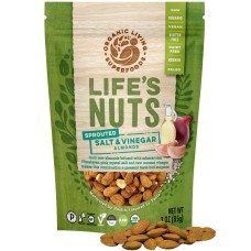 ORGANIC LIVING SUPERFOODS: Almonds Salt N Vinegar, 3 oz