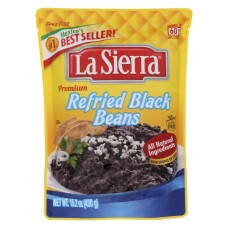 LA SIERRA: Beans Black Pouch, 15.2 OZ