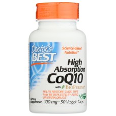 DOCTORS BEST: Hi Absorb Coq10 100Mg, 30 vc
