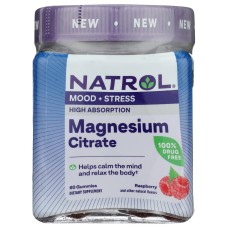 NATROL: Magnesium Citrate Gummy, 60 pc