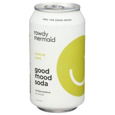 GOOD MOOD SODA: Soda Diet lemon Lime, 12 fo
