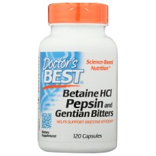 DOCTORS BEST: Betaine Hci Pepsin Bitter, 120 cp