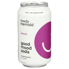GOOD MOOD SODA: Soda Diet Grape, 12 fo