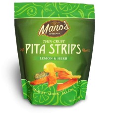 MANO'S AUTHENTIC: Pita Strips Lemon Hrb, 6.5 oz
