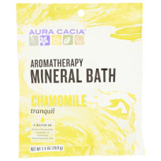 AURA CACIA: Aromatherapy Mineral Bath Tranquil Chamomile, 2.5 Oz