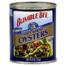 BUMBLE BEE: Oysters Whole Fancy Can, 8 oz