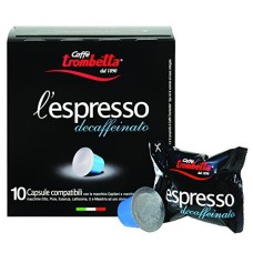 CAFFE TROMBETTA: Espresso Pod Decaffeinato, 10 pc