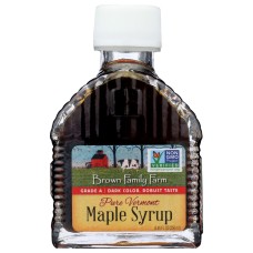 BROWN FAMILY FARM: Syrup Maple Cbn Gls Grd A, 8.45 oz