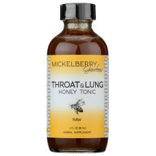 MICKELBERRY GARDENS: Tonic Throat Lung Honey, 4 fo