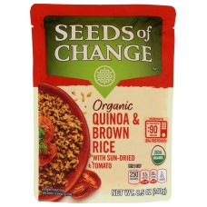 SEEDS OF CHANGE: Quinoa Rice Brn Sund Tom, 8.5 oz