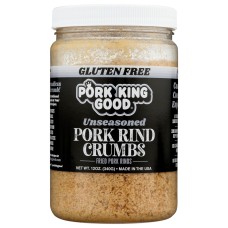 PORK KING GOOD: Pork Rind Crumbs Unseasd, 12 OZ