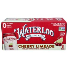 WATERLOO SPARKLING WATER: Sprklng Wtr Chry Lmd 8Pk, 96 FO