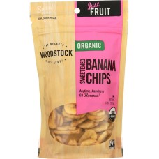 WOODSTOCK: Chips Banana Swtnd Org, 6 oz