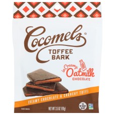 COCOMELS: Toffee Oatmlk Choc Bark, 3.5 OZ