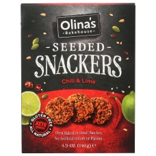 OLINAS BAKEHOUSE: Crackers Seeded Chili Lme, 4.9 oz