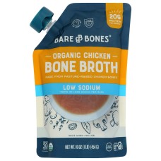 BARE BONES: Broth Chicken Bone Low Sodium, 16 oz