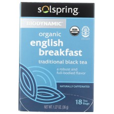 SOLSPRING: Tea English Breakfast, 1 ea