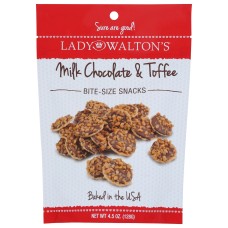 LADY WALTON: Wafer Milk Chocolate Toff, 4.5 oz