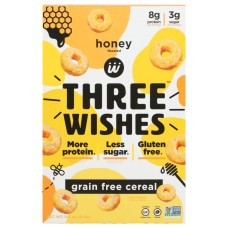THREE WISHES: Cereal Honey Grain Free, 8.6 OZ