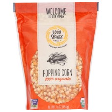 1000 SPRINGS MILL: Corn Popping Organic, 16 oz
