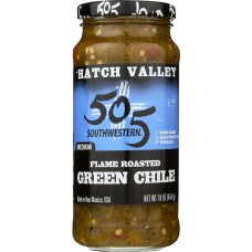 505 SOUTHWESTERN: Hatch Valley Flame Roasted Green Chile Salsa, 16 oz