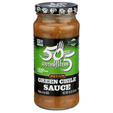 505 SOUTHWESTERN: Green Chile Sauce Medium, 16 oz