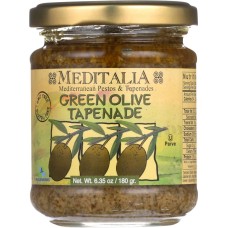 MEDITALIA: Green Olive Tapenade, 6.35 oz