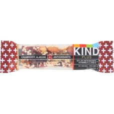 KIND PLUS: Nutrition Bar Cranberry Almond + Antioxidants, 1.4 oz