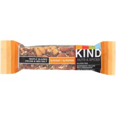 KIND: Nuts and Spices Maple Glazed Pecan and Sea Salt Bar, 1.4 oz