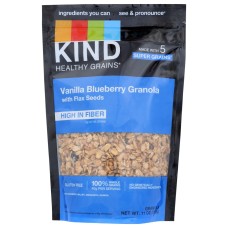 KIND: Healthy Grains Clusters Vanilla Blueberry with Flax Seeds, 11 oz