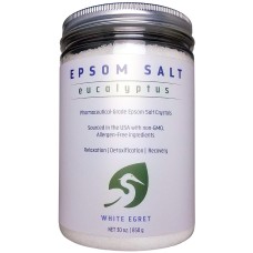 WHITE EGRET: Salt Epsom Eucalyptus, 30 oz