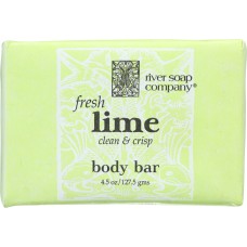 RIVER SOAP COMPANY: Soap Bar Lime, 4.5 oz