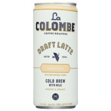 LA COLOMBE: Latte Draft Vanilla, 9 fo