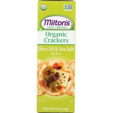 MILTONS: Organic Olive Oil & Sea Salt Crackers, 6 oz