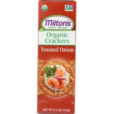 MILTONS:  Organic Toasted Onion Crackers, 6.4 oz