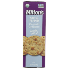 MILTONS: Salt and Pepper Organic Crackers, 6 oz