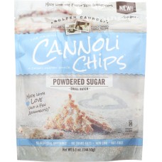 GOLDEN CANNOLI: Powdered Sugar Cannoli Chips, 5.1 oz