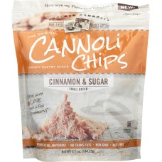 GOLDEN CANNOLI: Cinnamon & Sugar Cannoli Chips, 5.1 oz