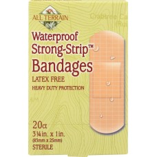 ALL TERRAIN: Waterproof Strong Strip Bandages, 20 pc