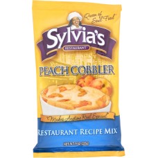 SYLVIAS: Peach Cobbler Mix, 9 oz