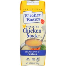 KITCHEN BASICS: Stock Chicken Unsalted Gluten Free, 8.25 oz