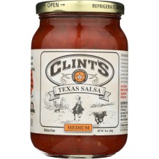 CLINT'S: Texas Salsa Medium, 16 oz