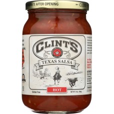 CLINT'S: Texas Salsa Hot, 16 oz