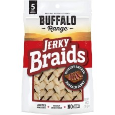 BUFFALO RANGE: Jerky Braid Smoked 5Pc, 4.6 oz