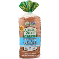 ALPINE VALLEY: Country White Bread, 18 oz